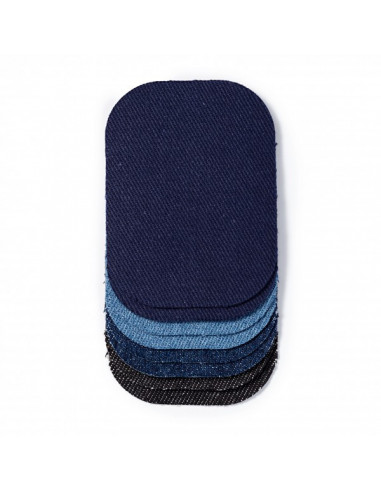 Renforts « Mini », jean, thermocollants, assortis