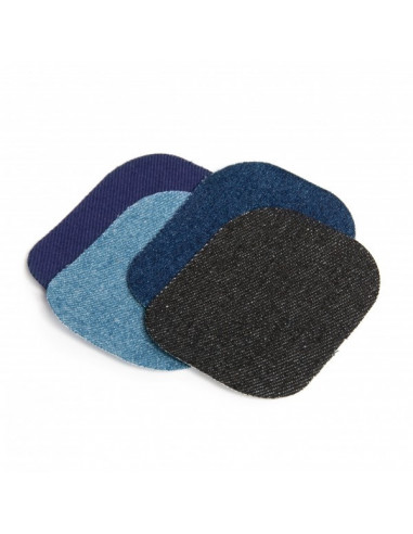 Renforts « Mini », jean, thermocollants, assortis