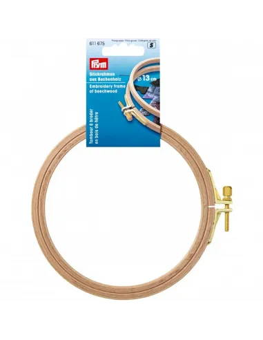 Tambour à broder Prym bois de hêtre Ø 13 cm | Zephyr Tissus