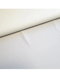Tissu, Crêpe Mousseline Uni, Écru, Laize 147 cm, 100% Polyester Léger