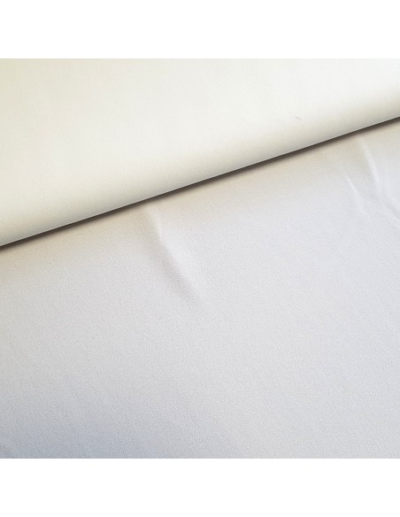 Tissu, Crêpe Mousseline Uni, Écru, Laize 147 cm, 100% Polyester Léger