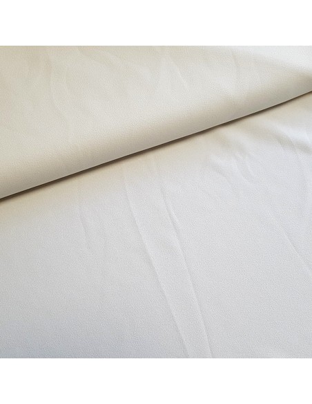 Tissu, Crêpe Léger Uni, Écru, Laize 147 cm, 100% Polyester 169g/m²