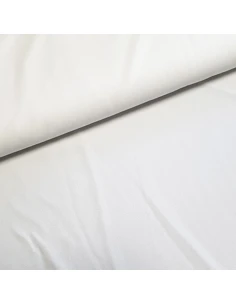 Tissu, Crêpe Léger Uni, Blanc Pur, Laize 147 cm, 100% Polyester