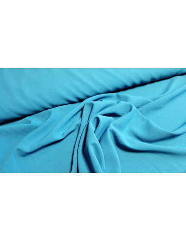 Crêpe léger uni bleu canard