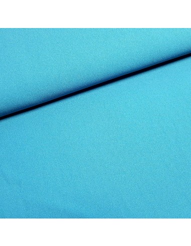 Tissu, Crêpe Léger Uni, Bleu Canard, Laize 147 cm, 100% Polyester 169g/m²