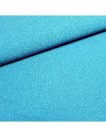 Tissu, Crêpe Léger Uni, Bleu Canard, Laize 147 cm, 100% Polyester 169g/m²