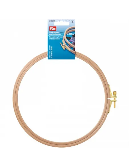 Tambour à broder Prym hêtre Ø 19 cm | Zephyr Tissus
