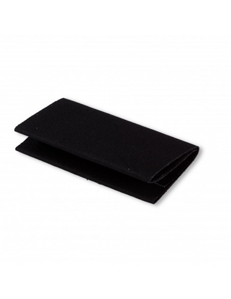 Pièce thermocollante, sergé, thermocollant, 12 x 45cm, noir