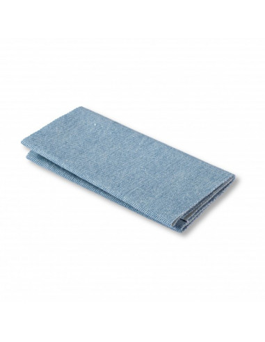 Pièce thermocollante, jean, 12 x 45cm, bleu clair