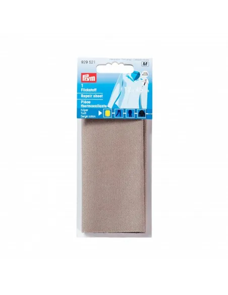 Pièce thermocollante Prym sergé gris 12x45 | Zephyr Tissus