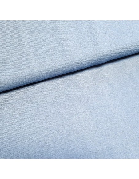 Tissu, Twill de Viscose Uni, Bleu Jeans, Laize 150 cm, 100% Viscose