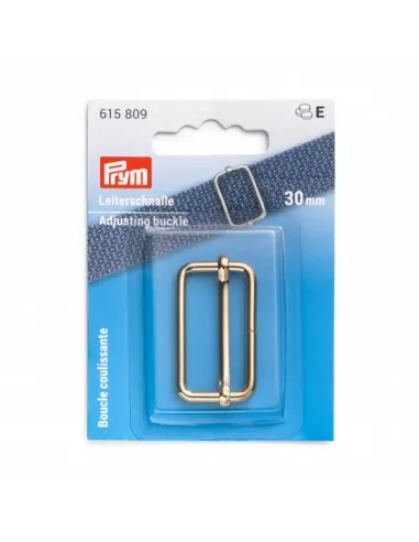 Boucle coulissante Prym 30 mm Or pour sacs | Zephyr Tissus