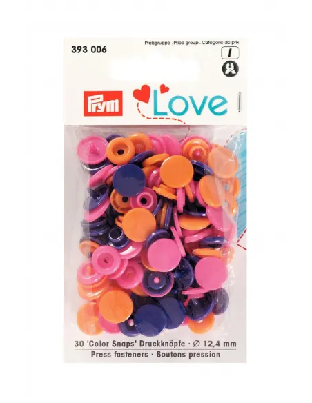 Boutons pression Color Snaps Prym, 12,4 mm | Zephyr Tissus