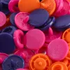 Bouton pression Color Snaps, Prym Love, 12,4mm, orange/rose vif/violet
