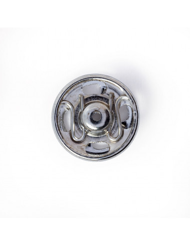 Boutons pression à coudre, 9mm, argenté