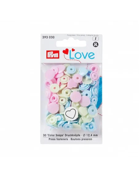Boutons pression Color Snaps cœur, Prym Love | Zephyr Tissus
