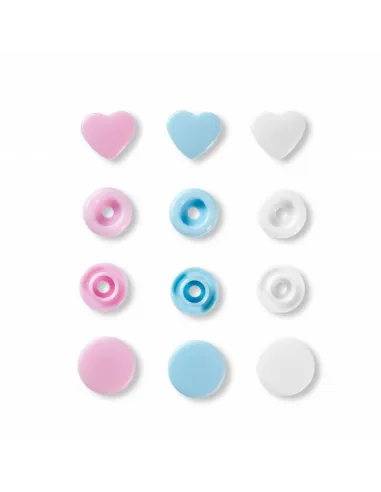 Boutons pression Color Snaps cœur, Prym Love | Zephyr Tissus