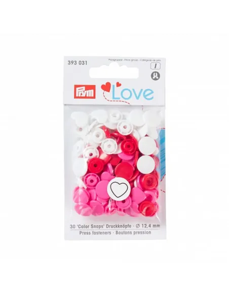 Boutons pression Prym Love cœur 12,4 mm | Zephyr Tissus