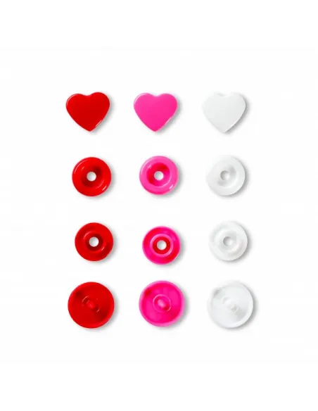 Boutons pression Prym Love cœur 12,4 mm | Zephyr Tissus