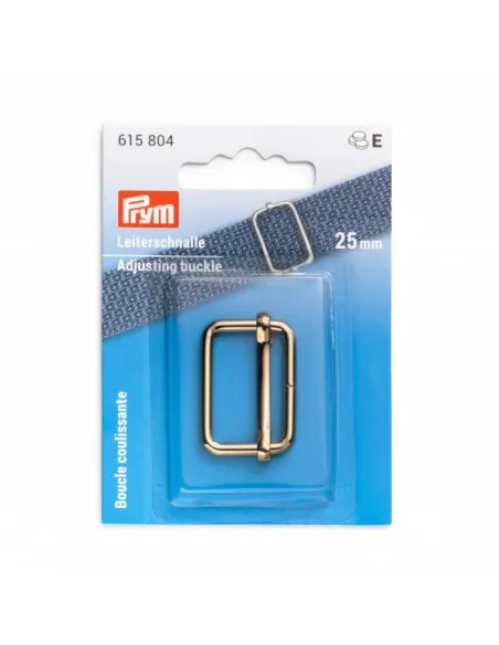 Boucle coulissante Prym or 25 mm métal | Zephyr Tissus