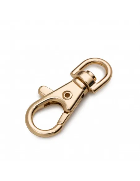 Mousqueton Prym or 7 x 38 mm acier inox | Zephyr Tissus