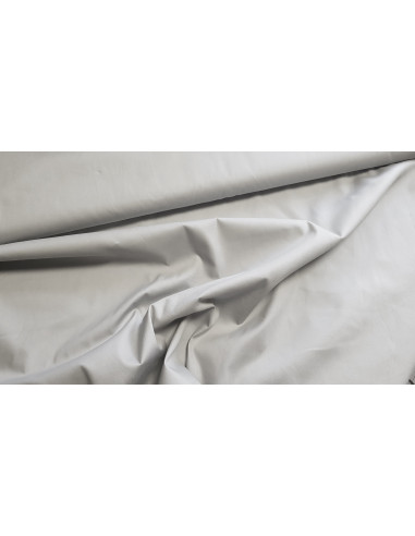Popeline de coton unie, gris clair