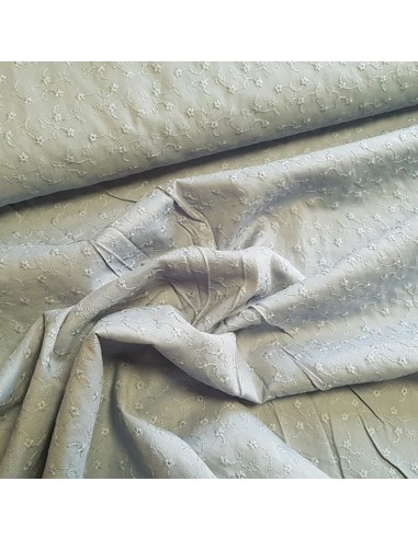 Tissu, Broderie Anglaise, Vert d'Eau, Laize 140 cm, 100% Coton 110g/ml