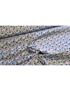 Popeline coton ours pirates 2