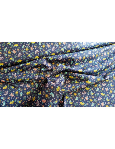 Popeline coton oiseaux mignons