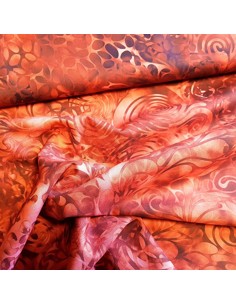 Tissu, Coton Patchwork Illuminations, Rouge Grenat, Laize 112 cm, 100% Coton 140g/m² 2