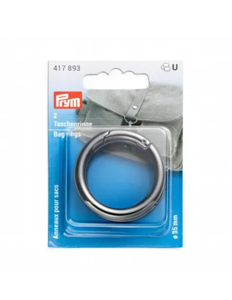 Anneaux pour sacs Prym 35 mm, brun brillant | Zephyr Tissus