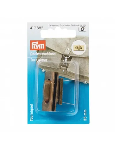 Tourniquet pour sac Prym en laiton antique | Zephyr Tissus