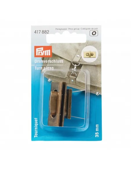 Tourniquet pour sac Prym en laiton antique | Zephyr Tissus