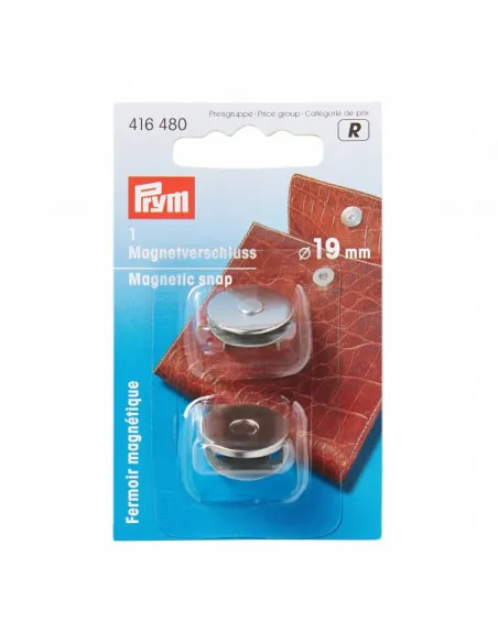 Fermoir magnétique Prym 19 mm argenté | Zephyr Tissus