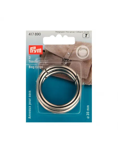 Anneau pour sac Prym 35 mm argenté | Zephyr Tissus