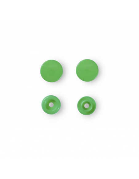 Boutons pression sans couture « Color Snaps », rond, 12,4mm, vert clair