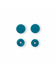 Boutons pression sans couture « Color Snaps », rond, 12,4mm, bleu pétrole 2