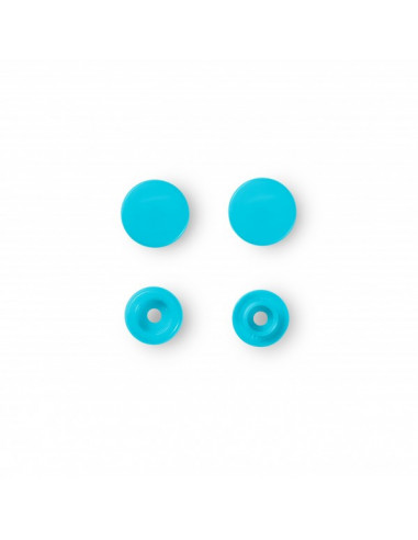 Boutons pression sans couture « Color Snaps », rond, 12,4mm, turquoise