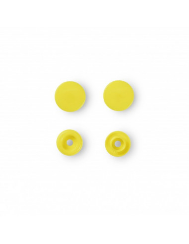 Boutons pression sans couture « Color Snaps », rond, 12,4mm, jaune clair
