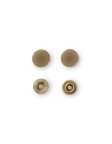 Boutons pression sans couture « Color Snaps », rond, 12,4mm, champagne