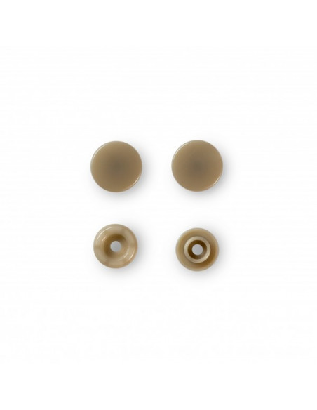 Boutons pression sans couture « Color Snaps », rond, 12,4mm, champagne