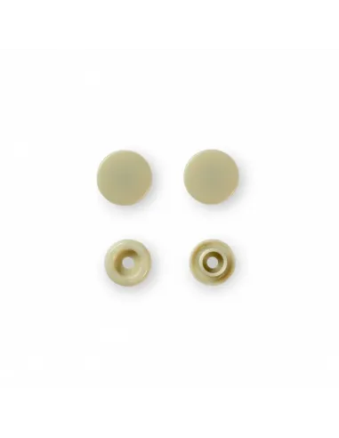 Boutons pression Color Snaps, beige, 12,4 mm | Zephyr Tissus