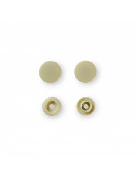 Boutons pression Color Snaps, beige, 12,4 mm | Zephyr Tissus
