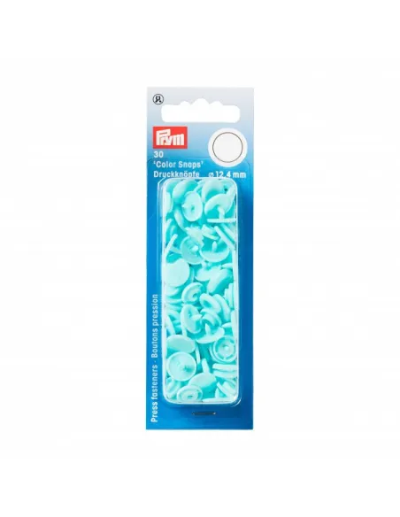 Boutons pression Color Snaps Prym, turquoise | Zephyr Tissus