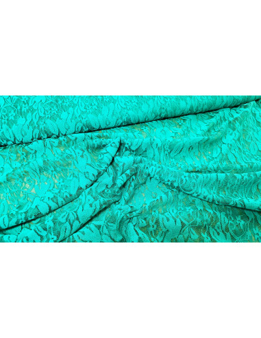 Dentelle stretch vert emeraude
