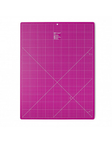 Fond de découpe graduation cm/inch, 45x60cm, rose vif