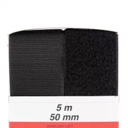 Bande Velcro à coudre 50mm Noir