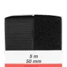 Bande Velcro à coudre 50mm Noir