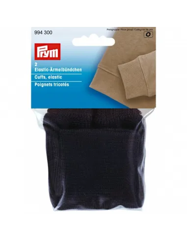 Poignets tricotés Prym Noir 100% Polyester | Zephyr Tissus