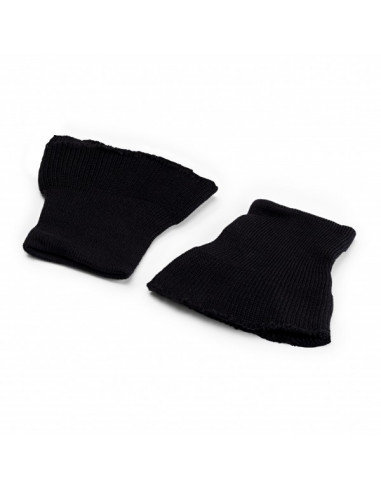 Poignets tricotés, noir